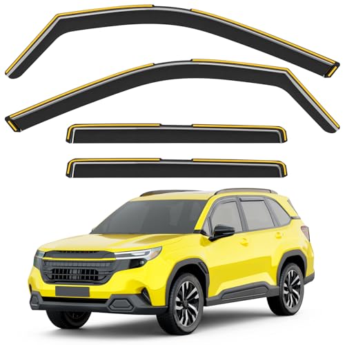 in Channel Window Visors Rain Guards for Subaru Forester 2025 2026 (4 Count)