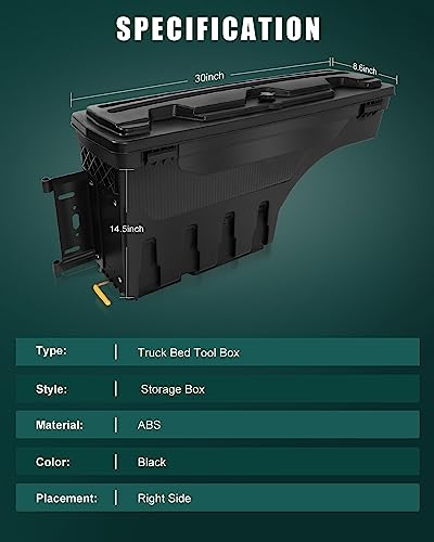 Truck Bed Tool Box Compatible with Ford F
