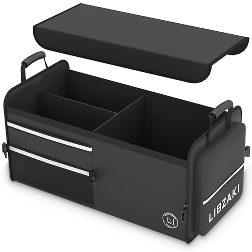 LIBZAKI Car Trunk Storage Organizer