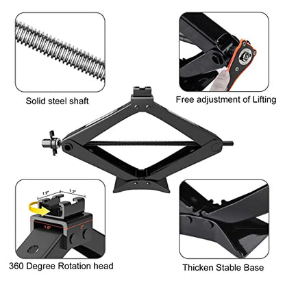 Scissor Jack Portable Car Jack Kit 6614 lbs