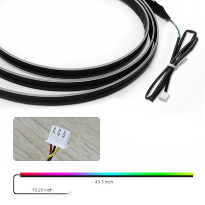 Dreamcolor Acrylic Interior Car LED Strip Light 43