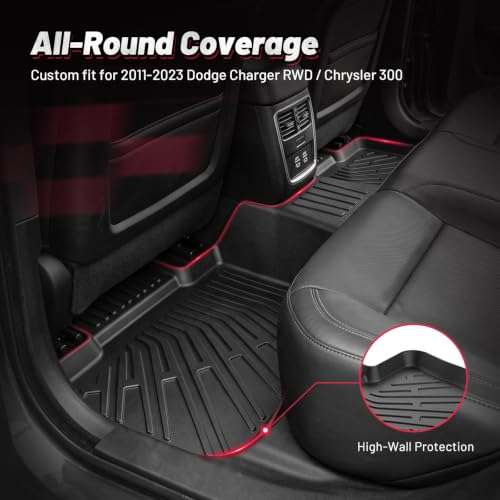 Floor Mats for Dodge Charger RWD & Chrysler 300 2011