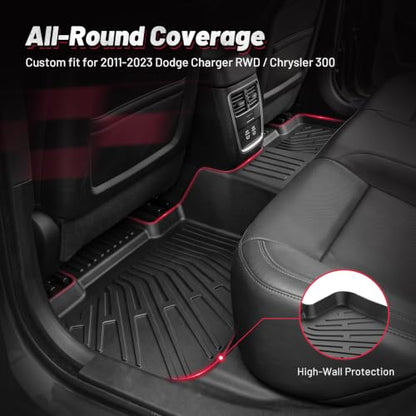 Floor Mats for Dodge Charger RWD & Chrysler 300 2011