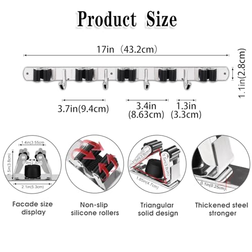Broom Holder Wall Mount