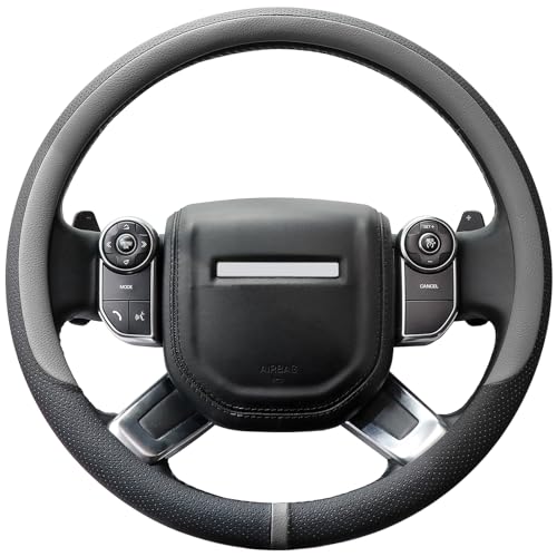 Breathable Car Steering Wheel Cover 16 inch Auto Universal Leather Wrap Non