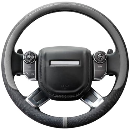 Breathable Car Steering Wheel Cover 16 inch Auto Universal Leather Wrap Non