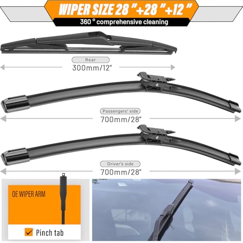 Windshield Wiper Blade Replacement for Ford Focus 2012