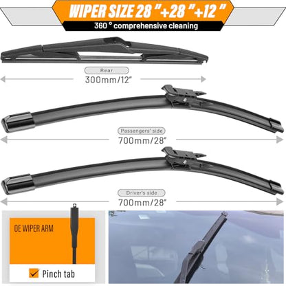 Windshield Wiper Blade Replacement for Ford Focus 2012