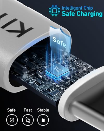 USB A to USB C Cable Fast Charging 66W (2 Count)