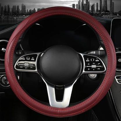 Cowhide Steering Wheel Cover