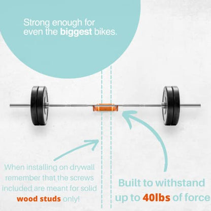 Wooden Bike Wall Mount