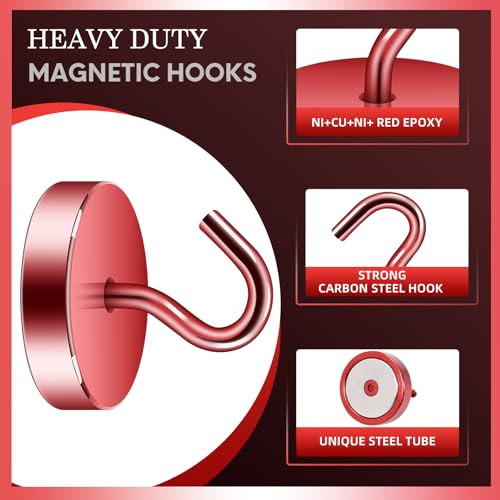 Magnetic Hooks Steel Tube Design for Cruise (10 Count)