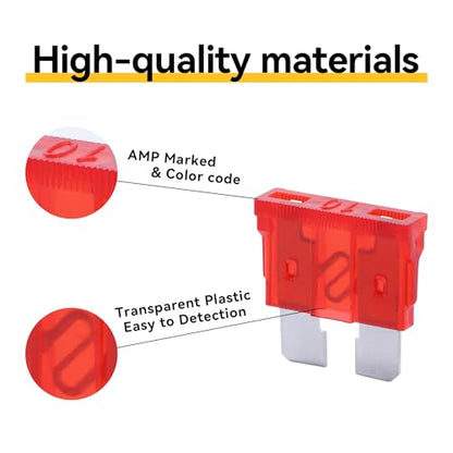 100 Pack Auto Fuses 10 AMP ATC