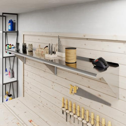 14 in. x 72 in. Stainless Steel Wall Mount Shelf