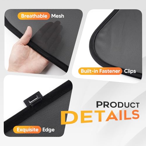 Sunroof Sun Shade for Chevrolet Silverado EV 2024 2025 2026 Breathable Mesh Car Roof Cover Quick Install UV Sun Protection Auto Foldable Moonroof Accessories