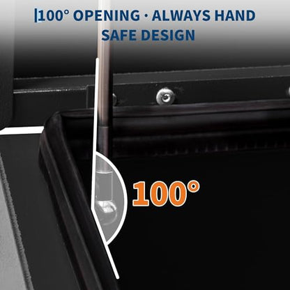 Truck Bed Toolbox Truck Tool Box Heavy Duty Steel Storage Cabinet Organizer Chest Jobsite for Pickup