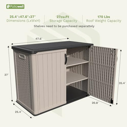 26 cu.ft Resin Outdoor Storage Cabinet