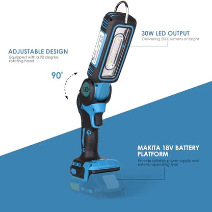 LED Work Light for Makita 18V LXT Lithium Battery