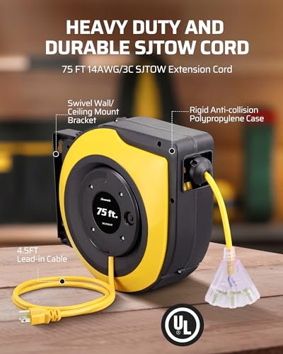 75FT Electric Cord Reel