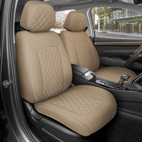 Curated Sandstone Leather Seat Covers for Cars & SUVs