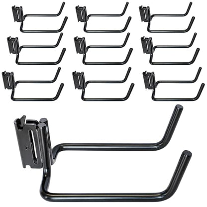 10-Pack E-Track Double J Hooks, 5.5-Inch Deep x 4-Inch Wide (10 Count)