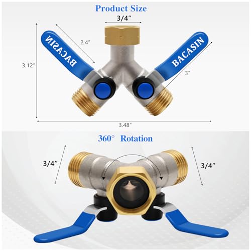 Brass Garden Hose Splitter