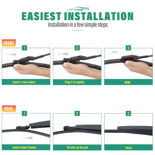 Windshield Wiper Blades Replacement for Volkswagen VW Atlas
