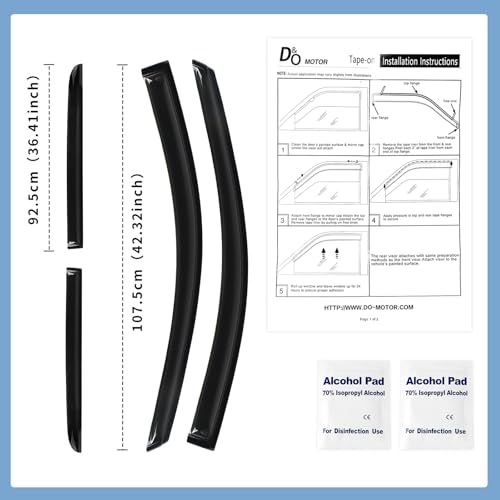 Window Visors Rain Guards Fit for Honda Odyssey 2005