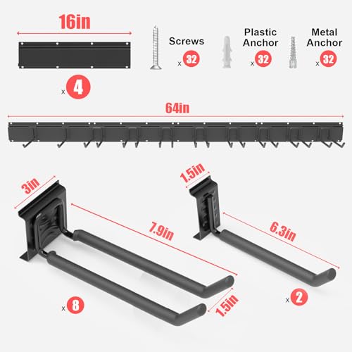 Wall Mounted Garage Tool Organizer