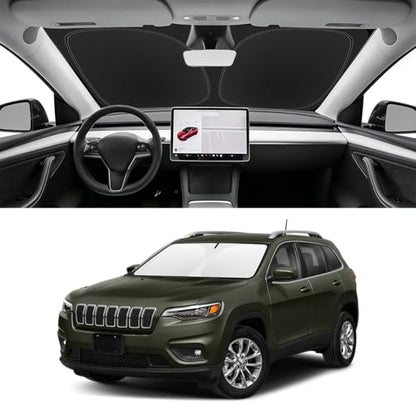 Custom Fit Windshield Sun Shade for Jeep Cherokee 2014
