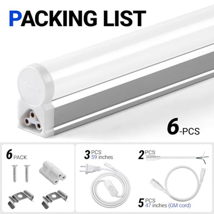 T5 3FT LED Shop Light (6 Count)