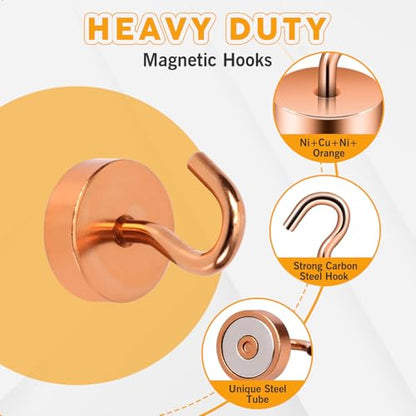 Magnetic Hooks Steel Tube Design for Cruise (10 Count)