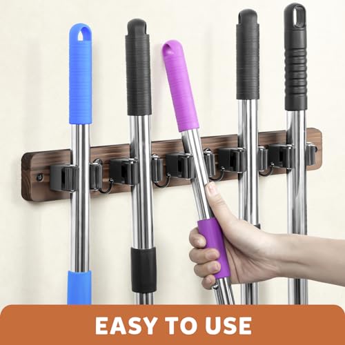 Broom Holder Wall Mount