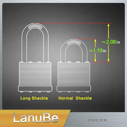 Laminated Keyed Alike Padlock 12 Pack 1.6 (12 Count)