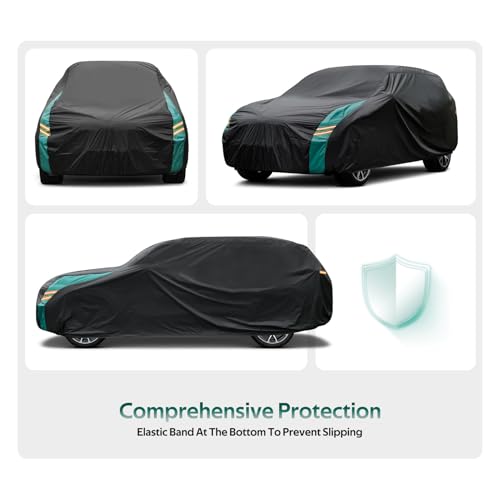Jeep Wrangler Car Cover 4 Door Fits Sahara Rubicon Unlimited Sport JK JL. Jeep Wrangler Car Cover 4 DR for All Weather
