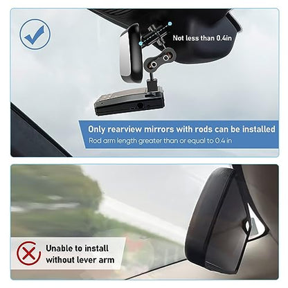 Radar Detector Mount Rearview Mirror Bracket