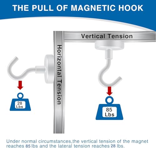 Magnetic Hooks for Cruise Cabins (6 Count)