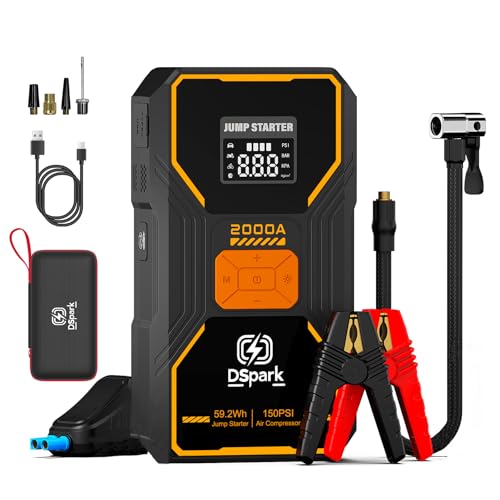 B31 2000A Safe Jump Starter with Air Compressor and Light