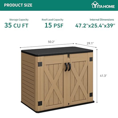 Outdoor Resin Storage Sheds with X