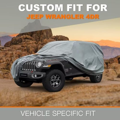Waterproof Heavy Duty Car Cover Custom Fit Jeep Wrangler 4 Door
