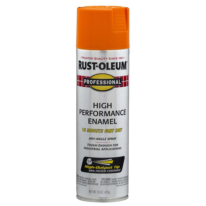 Professional High Performance Gloss Safety Orange Spray Paint (90 Fl Oz)