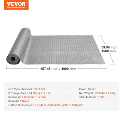Floor Mat 13 x 4.9 FT PVC Flooring Roll
