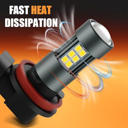 H11 LED Fog Light Bulbs (2 Count)