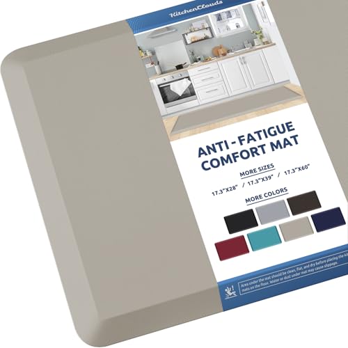 Kitchen Mat Cushioned Anti Fatigue Kitchen Rug 17.3"x60" Water Resistant Non Slip Kitchen Rugs and Mats Standing Desk Mat Comfort Floor Mats for Kitchen House Sink Office
