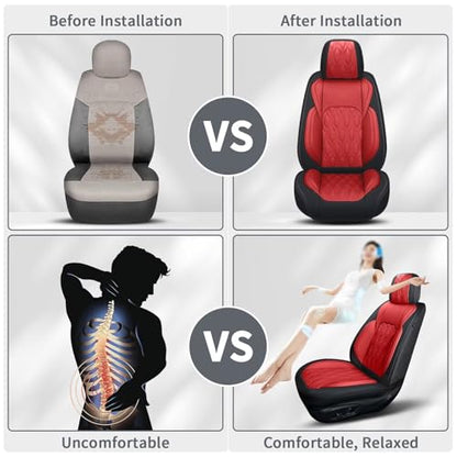 Full Set Waterproof Leather Seat Covers for Toyota Camry 2002