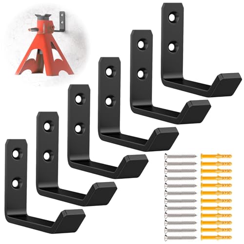 6 Pack Jack Stands Wall Mount Organizer (6 Count)
