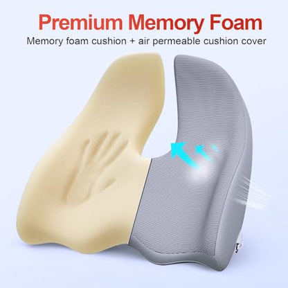 Large Cooling Memory Foam Seat Cushion (1000 grams)