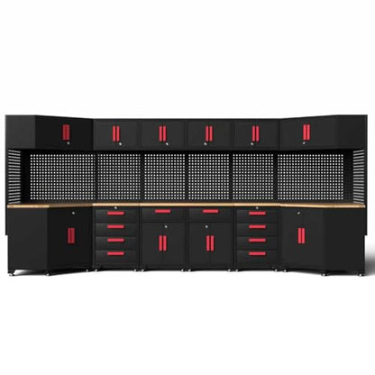 2Pcs Corner Garage Storage Cabinet System