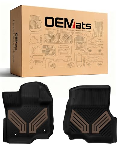 2 Piece Front TPE Floor Mats for Ford F