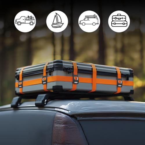 1in x 12ft Heavy Duty Lashing Straps 4PCS (4 Count)